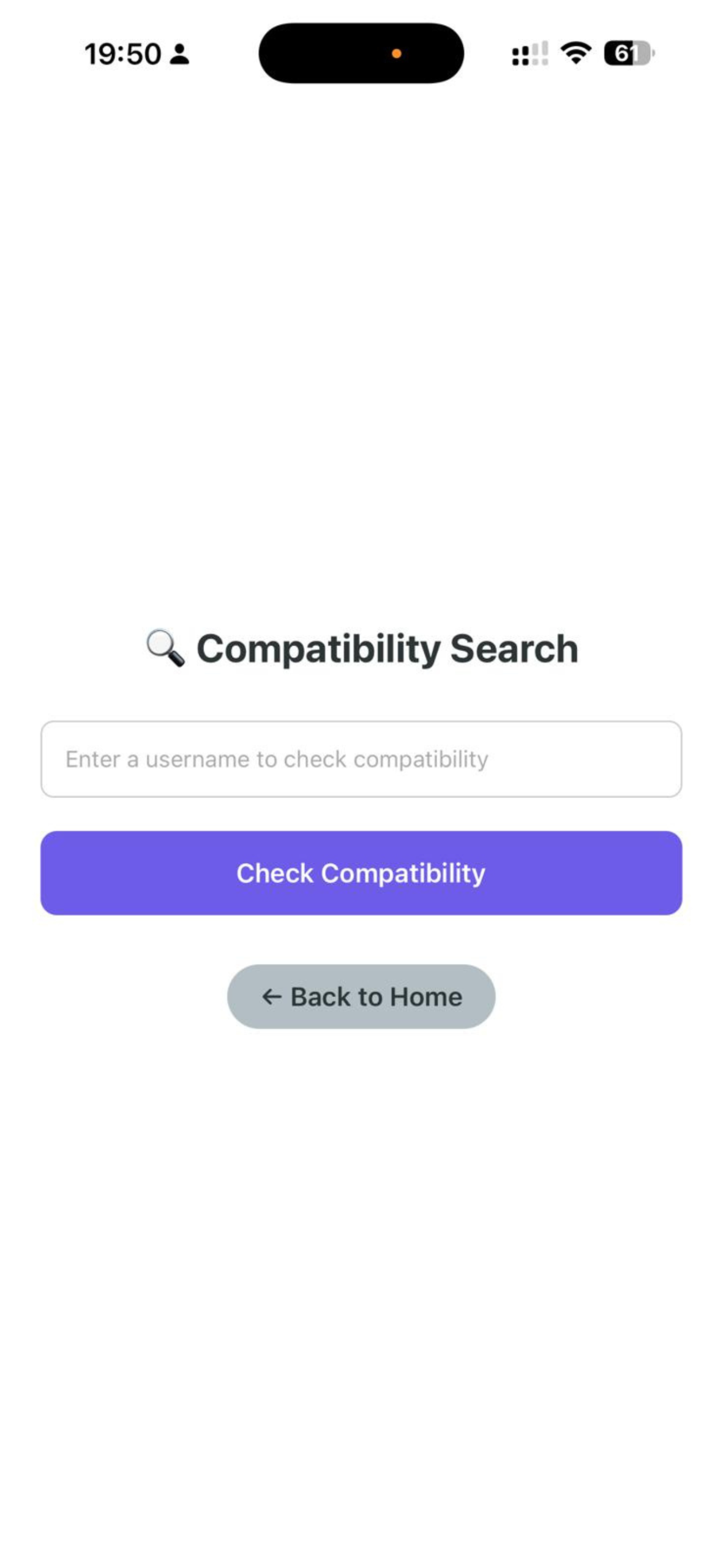 Compare results by username