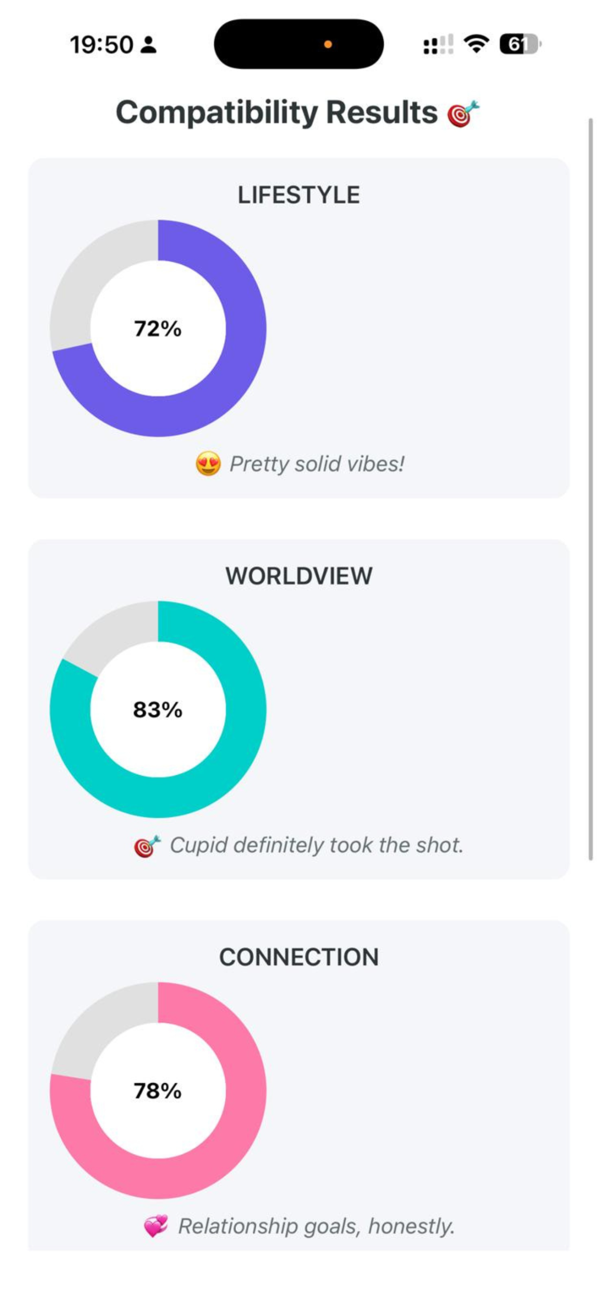 Compatibility result detail
